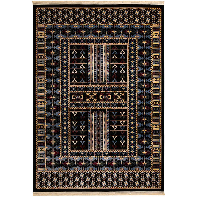 Tapis noir Aucun, Rectangle 10 pi x 14 pi 1 po