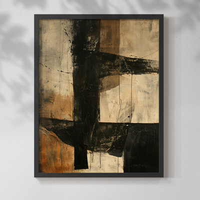 ABSTRACT Series CCDGVI - Impression encadrée de qualité supérieure - Prêt à être accroché - Aucun clou requis