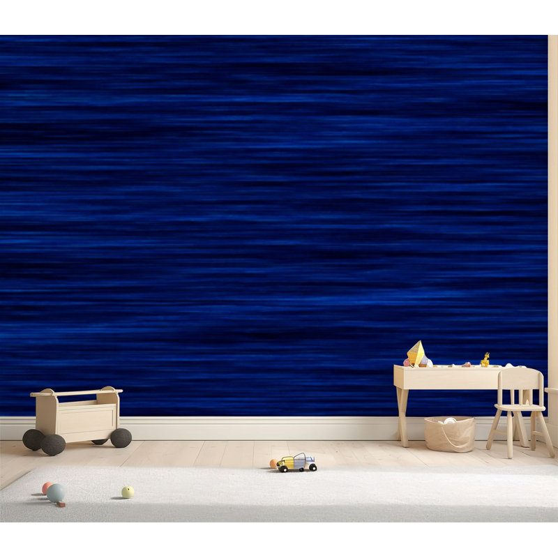 Papier peint adhésif pelez et collez bleu marine Marl Heather Triblend Melange, 69" L x 96" W