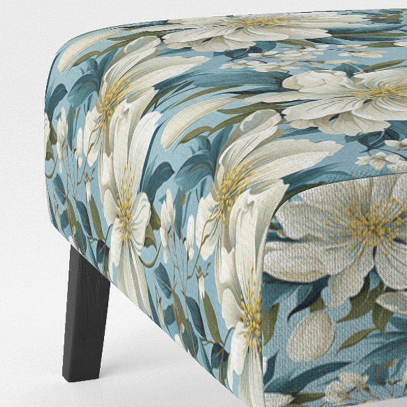 Fauteuil de chambre Blue Coastal Blossoms