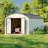 10 ft. W x 12 ft. D Metal Storage Shed
