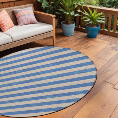 Tapis intérieur / extérieur rond 8 po