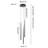 Jaciana 3-Light  Modern LED Chandelier Cylinder Black Pendant Kitchen Island Dimmable