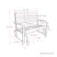 Banc extérieur en métal Jeramya