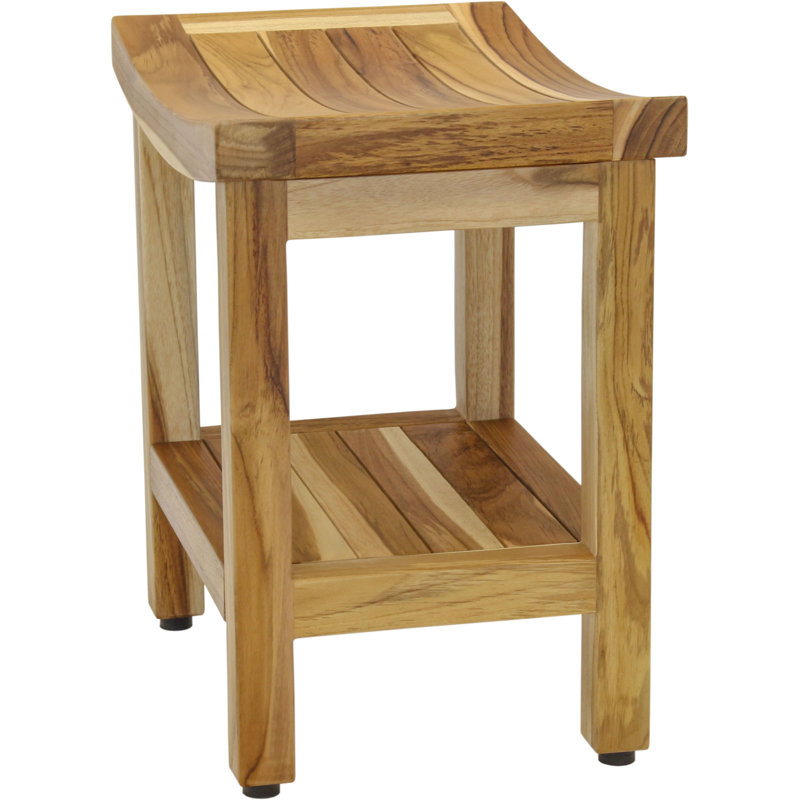 Sumba Shield Teak Shower Bench