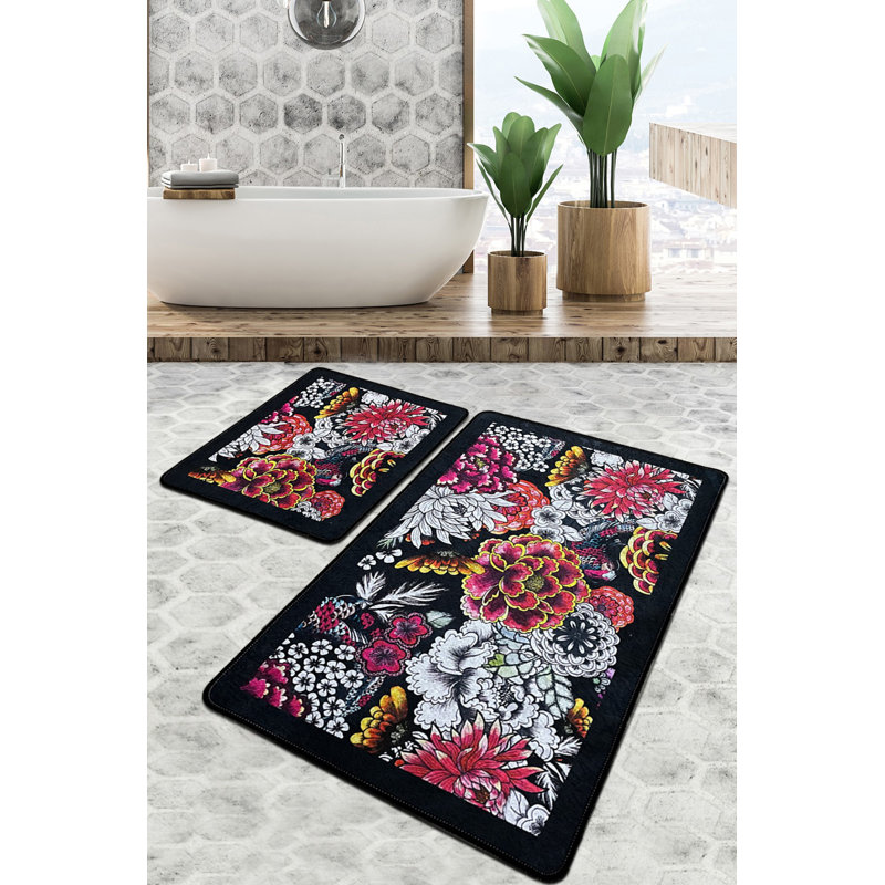 Tapis pour salle de bain Cecili, L 24 po x L 39 po