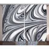 Farnung Polyester Semi Sheer Curtain Pair
