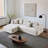 Spacious Modular Sofas, Chenille Upholstery, Modern Home Design