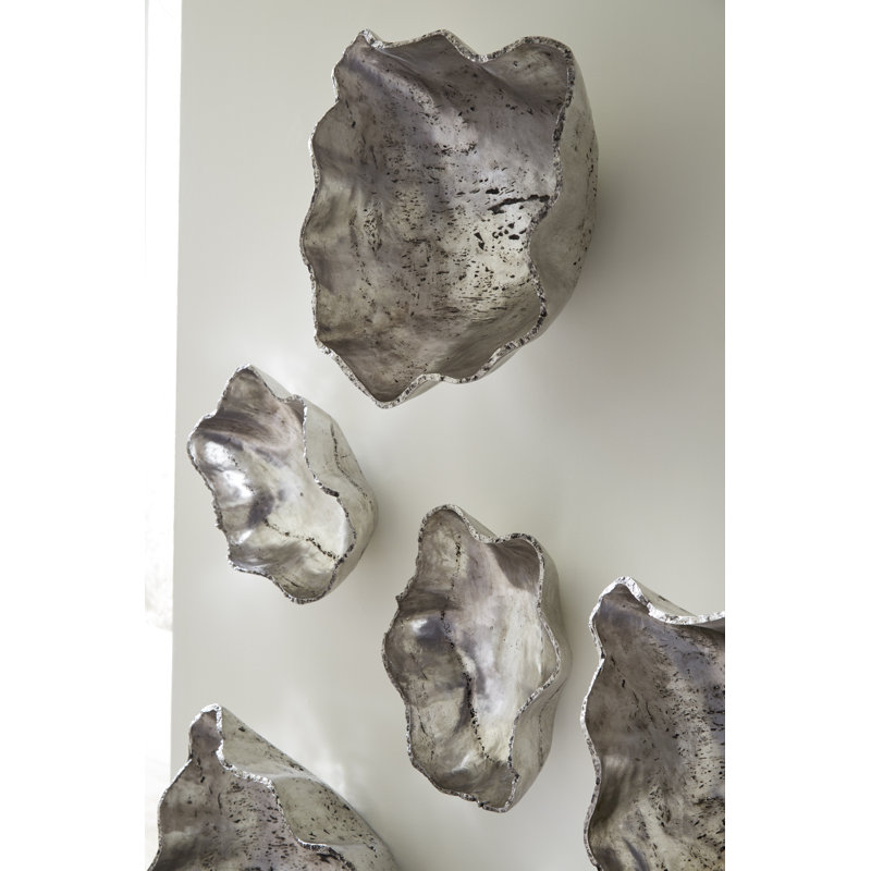 Cast Onyx Wall Bowl, Silver, SM