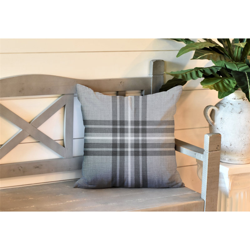Coussin intérieur / extérieur Brady, L 15 po x H 15 po, Gris