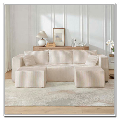 Canapé modulaire compact compact sans assemblage, conception peu encombrante