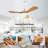 42" 3- Blade Ceiling Fan With Remote Control And Led Light-1658859372-1658859373