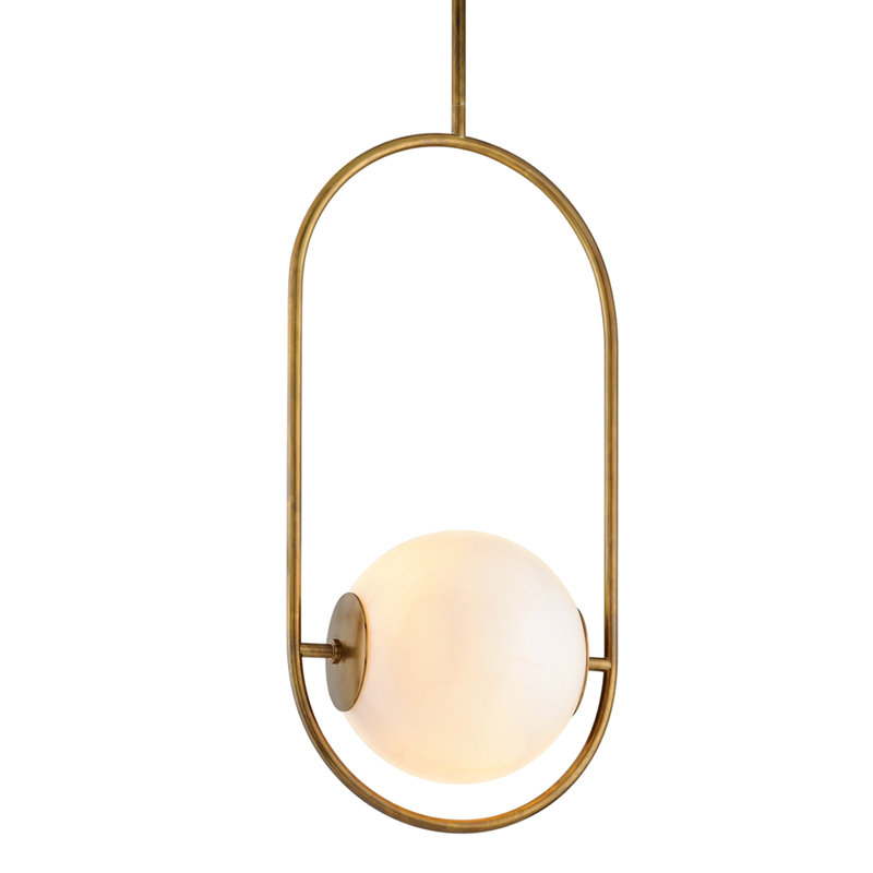 Everley 1 - Light Single Geometric Pendant, 37.5" H x 13" W x 37.5" D