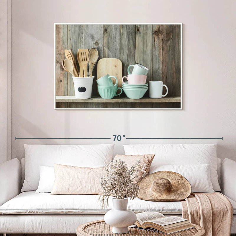 Cuisine, Cadre flottant blanc, 43 po x 29 po