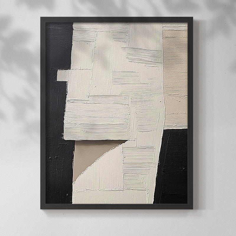 "ABSTRACT Series DCLI" par J Paul, Noir, noir, noir, noir, H 21 po x l 17 po