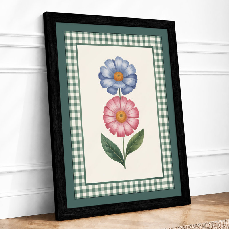 Stacked Blooms Botanical - Print, A1 - 84.1 x 59.4 cm, Black