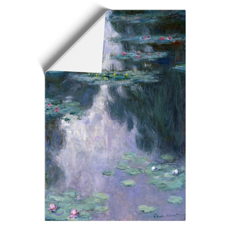 Water Lilies Lily Pond by Claude Monet - Frameless Print, 30cm H x 21cm W x 0.1cm D