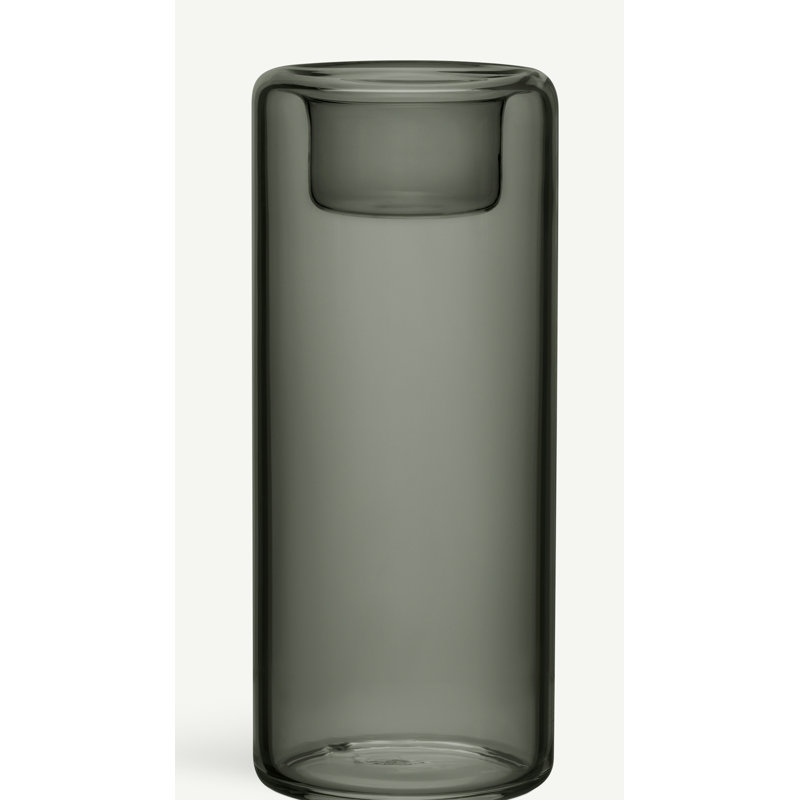Happy Votive Candle Holder, Gray