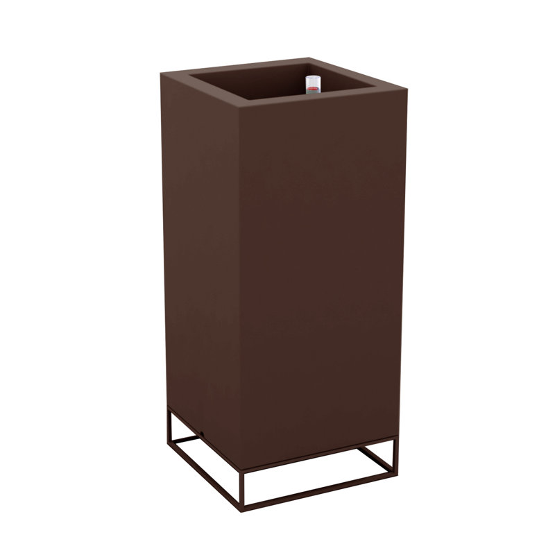 Vela Resin Pot Planter, 35.5" H x 15.75" W x 15.75" D, Bronze