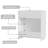 Modern 30" White Bathroom Vanity Single Vanity Without Top And Sink