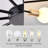 Industrial Modern Sputnik Chandelier Flush Mount Ceiling Light Fixture With Metal Art Design For Farmhouse Kitchen Living Room Dining Room