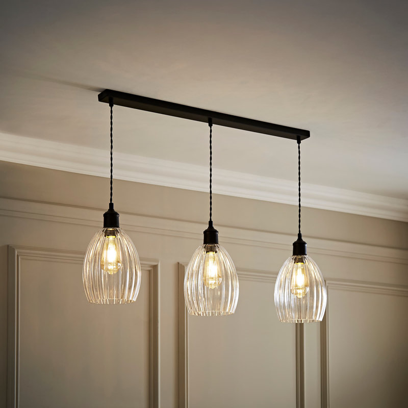 Dellis 3 - Light Pendant, Matte Black