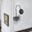 Vintage Armed Wall Sconce Lamp With Luxury Clear Crystals