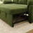 Convertible L-shaped Sofa With Pull-out Bed And Storage Chaise, Linen Green-1703183688