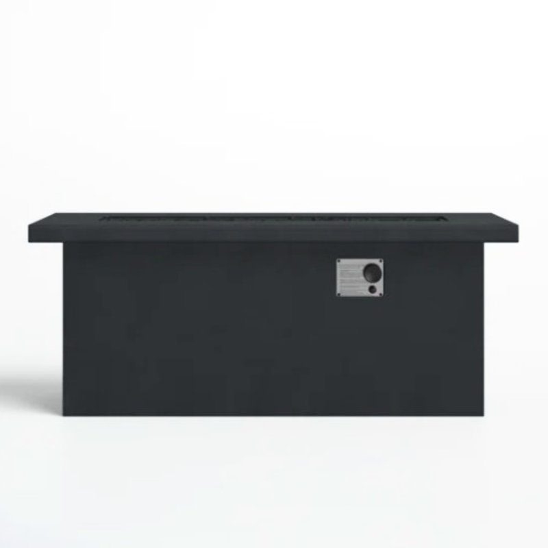 24'' H Concrete Fire Pit Table For Outdoor Use, Propane/Natural Gas, 50000 , Weather , Charcoal, Modern Warmth Table, , Freedom