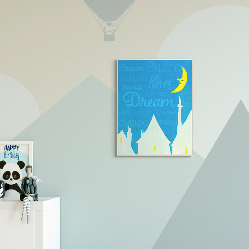 Art lunaire Leppert Dream Home, Plaque murale, H 19 po x l 13 po