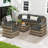 Arwynn 6 - Person Patio Conversation Set with Cushions-598971309-541839895