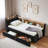 Multi-Functional Daybed With Storage Headboard, Wireless Charging, 2 Storage Drawers And Led Lights-1649672729