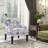 Christie 28.7'' Wide Vintage Floral Soft Upholstered Fabric Armchair With Nailhead Trim And Lumbar Pillow-1864290643