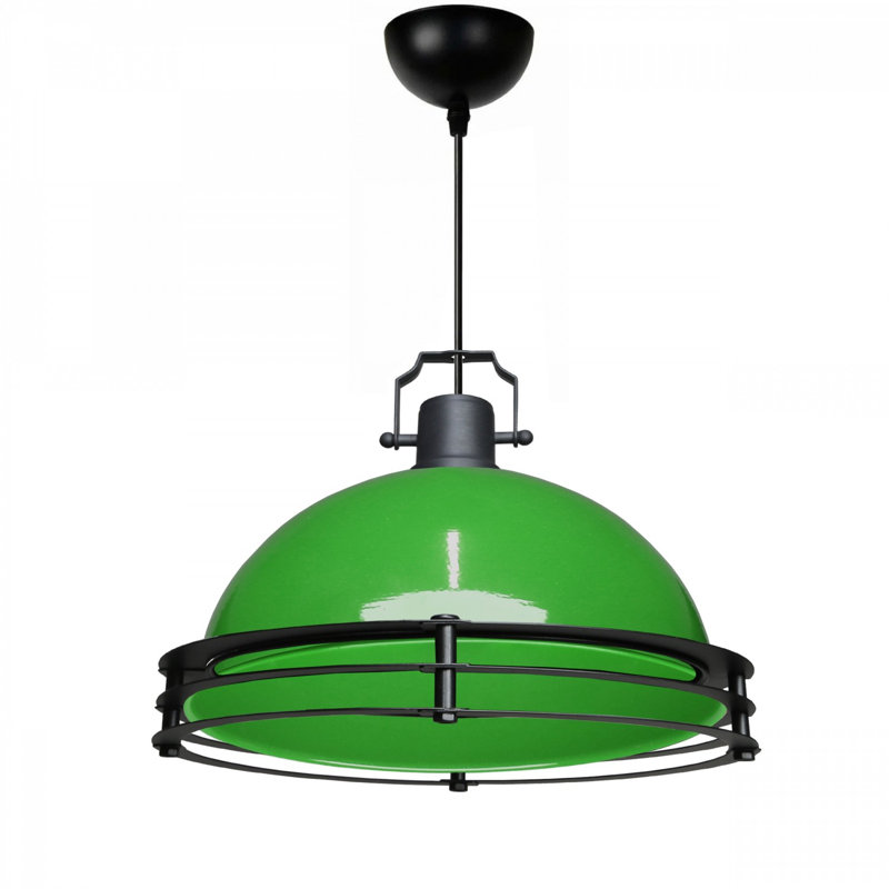Elegant Green Metal Chandelier, 11.8 in Diameter & 6.3 in Height | 100% Metal Construction, E27 Socket (Max 40W) | Ideal for Dining Room, Living Room, & Entryway | Stylish & Durable Lighting Fixture