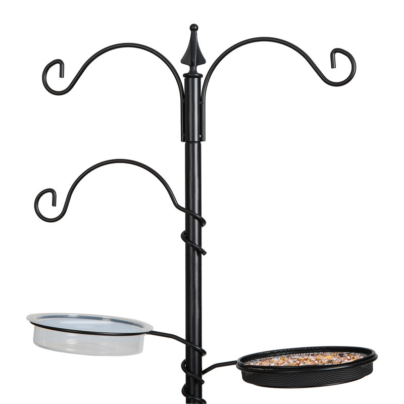 Carice Steel Freestanding Decorative Bird Feeder