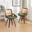 Chaise de salle à manger moderne pivotante en similicuir de 20 po Brinskelle-812993463