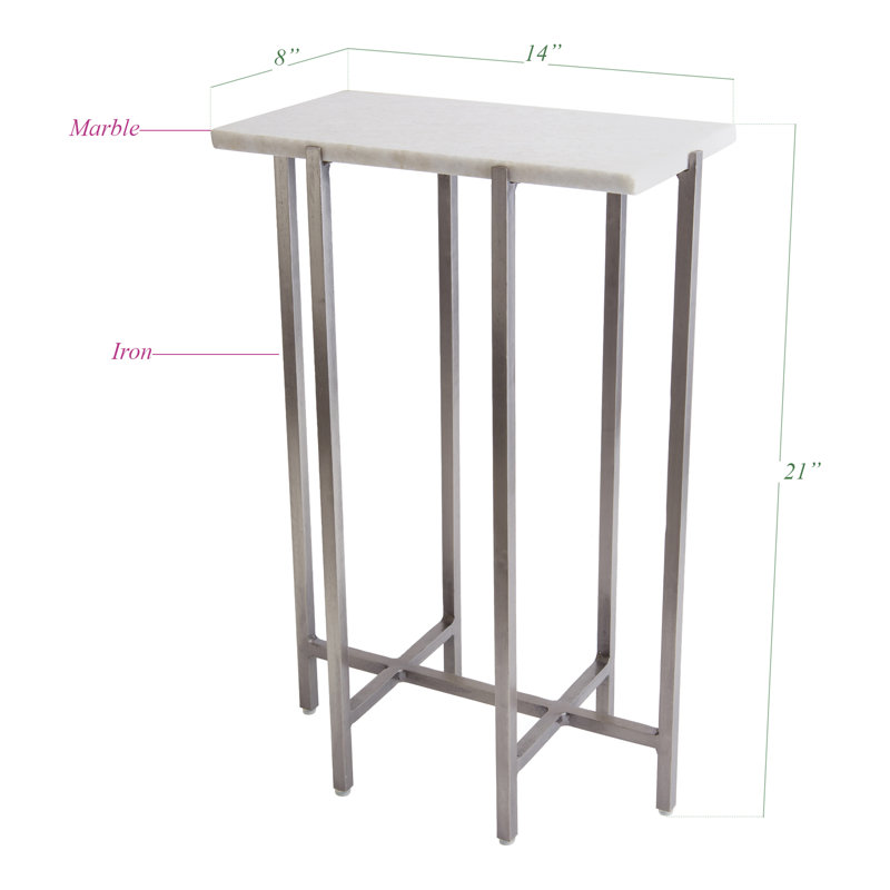 Anya Marble Top End Table