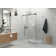 Nova 48 in. x 32 in. x 78 in. 90-degree Fully Frameless Sliding Glass Shower Enclosure