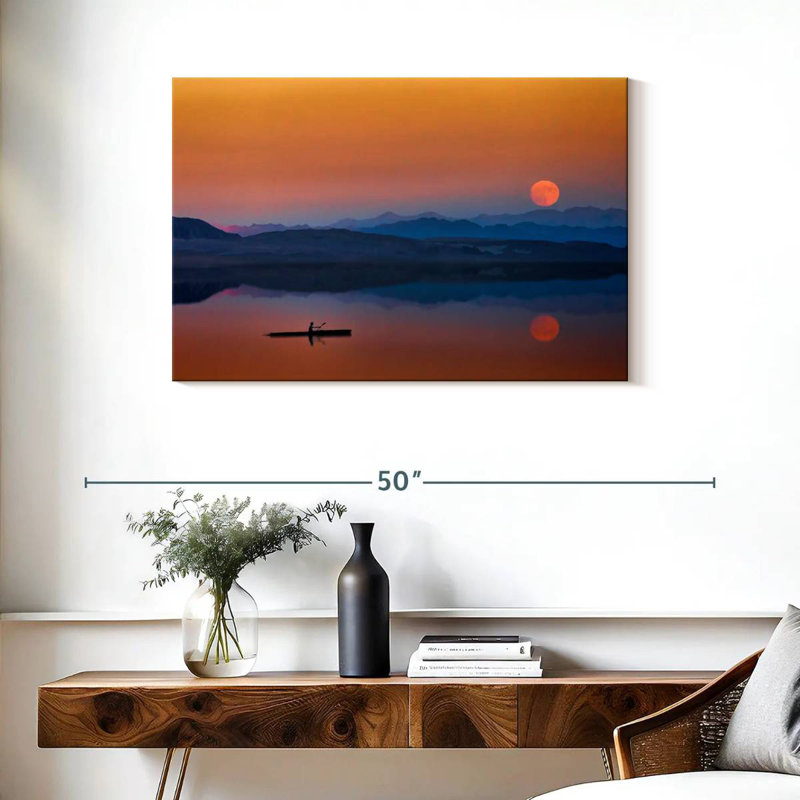 Gillard Sunset Rowboat, 24" H x 36" W