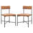 20 " H Leather Upholstered Metal Armchair-455313031