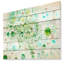 Molécules de fractal-bleu-vert-impression d’art graphique-35109242-35109243