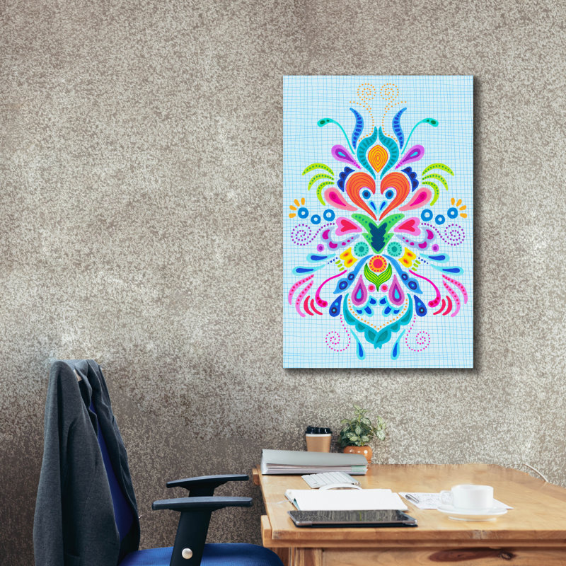 «Kurbit Blues» par Hello Angel, art mural sur toile, H 40 po x l 26 po x P 1,5 po
