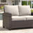 Emrich 5-Person Outdoor Wicker Conversation Set with 3 seat Sofa,  Swivel Rocking Chairs, Rattan Firepit Table, and Ottomans-1834717186