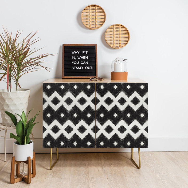 Accent Cabinet, Birch/Black