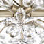 Rosa 6-light 17.7" Brushed Silver-ish Champagne Flower Crystal Flush Mount