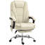 Siège pivotant et chaises de bureau réglables en polyester beige, 10,4 x 11,1 x 18,4 po, avec télécommande et siège inclinable