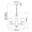 Roundtree 5 - Light Shaded Chandelier