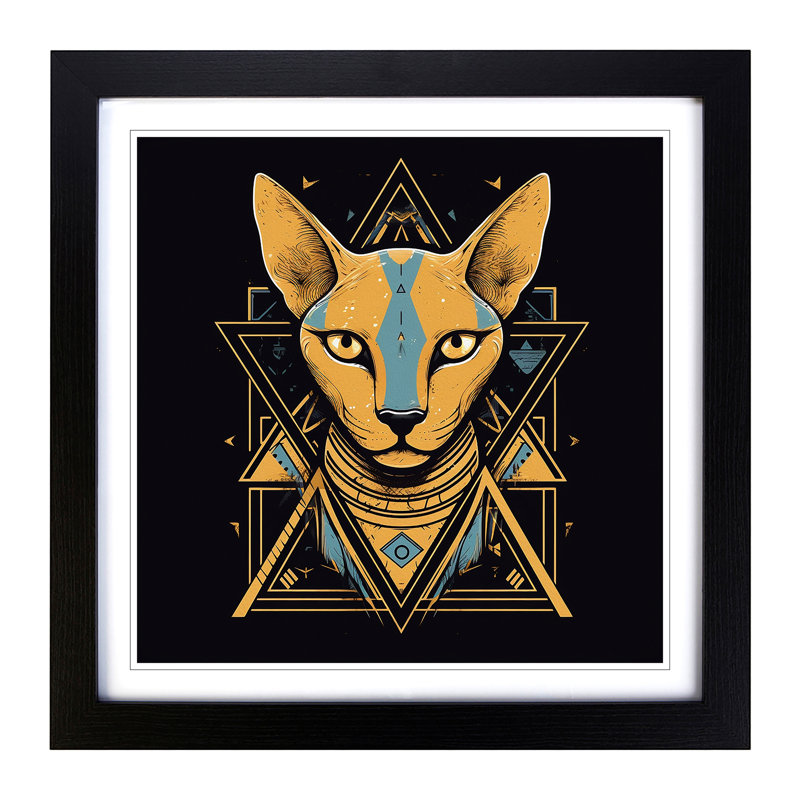 Single Picture Frame Print on Wood, Black