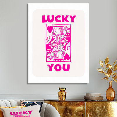 «Pink Lucky You», carte des citations de la mode, salon