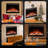 36-Inch Electric Fireplace Insert – 5 Adjustable Flame Colors, 12 Log Colors, 5 Flame Speeds/Brightness, Remote, Timer, 50°F-99°F Thermostat, 750W/1500W Dual Power-664150142